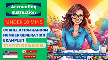 Correlation Random Number Generation Example 1 Statistics & Excel