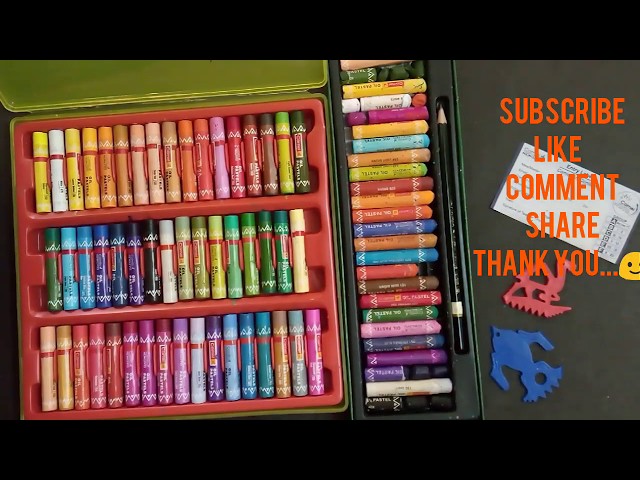 Camlin 50 oil pastels with Reusable Plastic Box - oil pastels