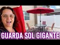 COMPRANDO UM GUARDA SOL GIGANTE PRA MESA DO QUINTAL