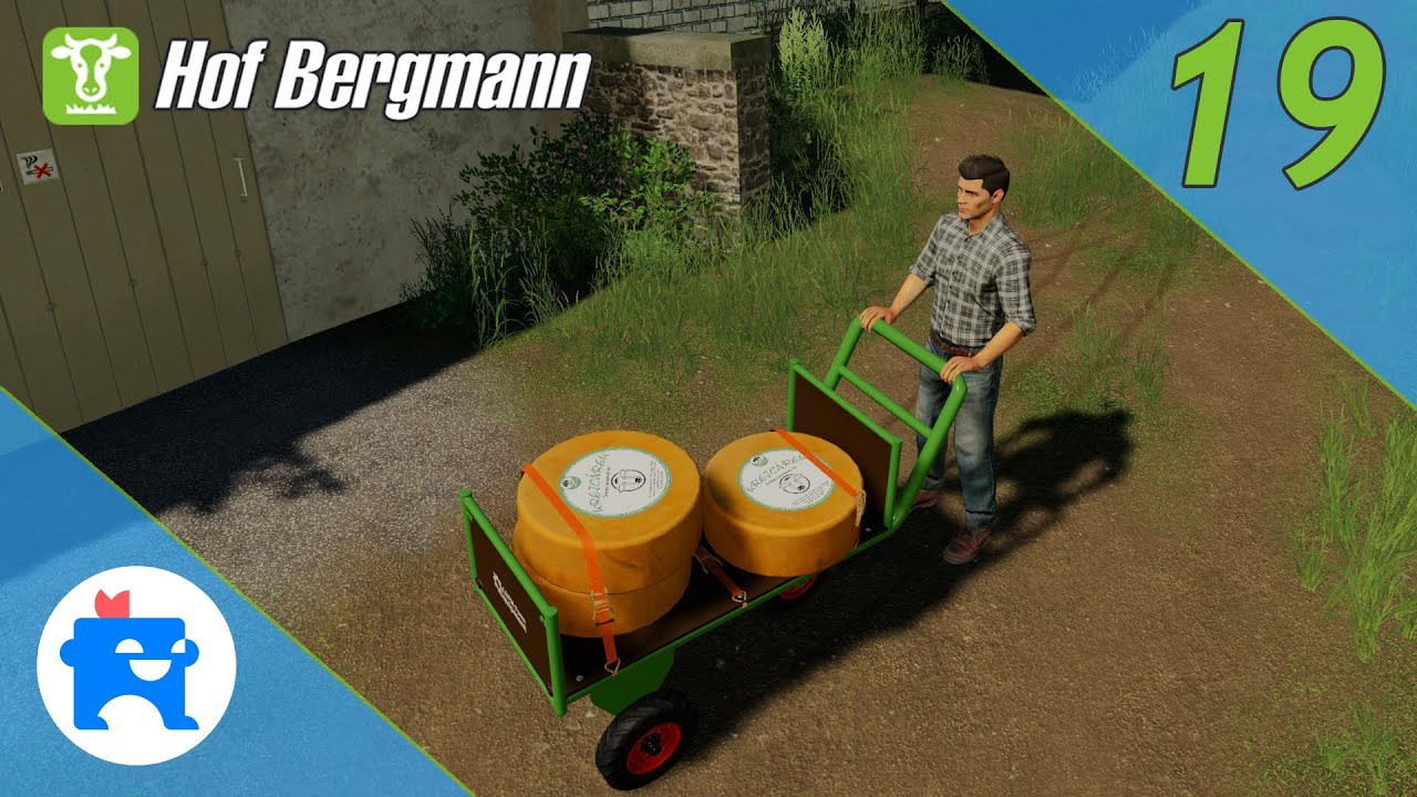 HOF BERGMANN (FS19 CZ/SK) | 🧀 KREJCÁKŮV DOMÁCÍ SÝR 🍀 KOSENÍ, ŘÁDKOVÁ A ODVOZ JETELE | verze 1.0.0.81