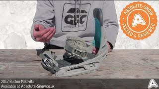 2016 / 2017 | Burton Malavita Snowboard Bindings | Video Review