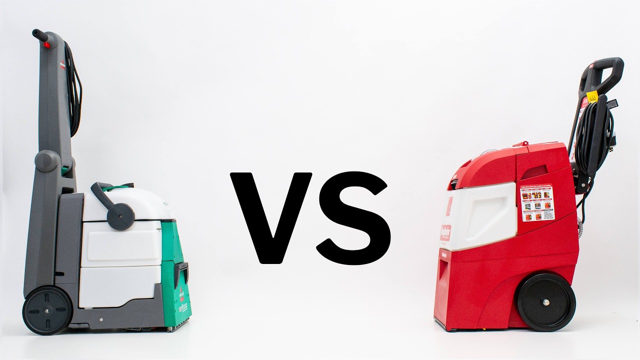 Bissell Big Green Machine vs Rug Doctor Mighty Pro X3 - YouTube