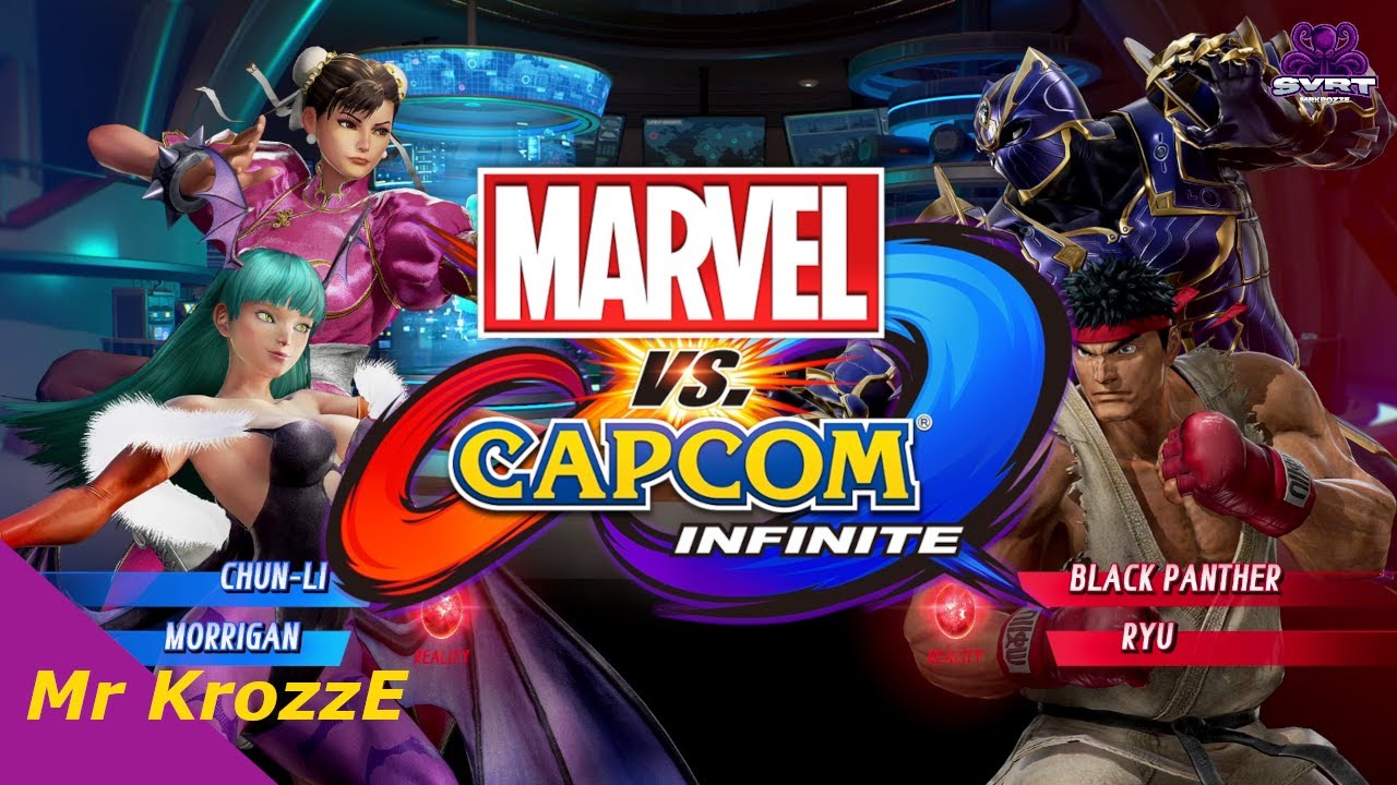 Marvel vs Capcom: Infinite - Chun-Li & Morrigan vs Ryu & Blackpanther ...