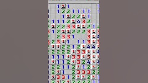 Minesweeper real-time play, expert level