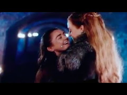 Sansa And Arya Get Naughty Game Of Thrones Season Bloopers Youtube