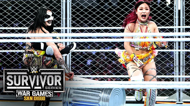 Rhea Ripley and IYO SKY team up for a wicked trash can attack: WarGames 2025 highlights