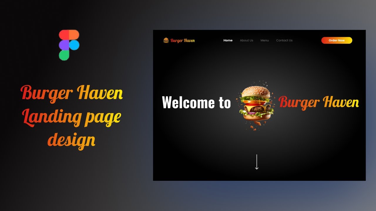 🍔 Burger Haven UI in Figma | Tasty & Modern Landing Page - YouTube