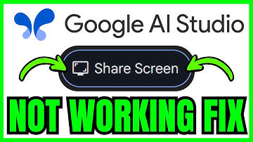 Google AI Studio Screen Share Not Working FIX (QUICK & EASY) 2025