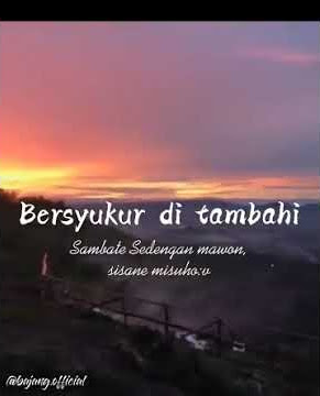 Story wa || bersyukur di tambahi, sambate sedengan mawon, sisane misuho :v