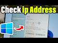 How to Check my PC IP Address | How to Check IP Address in Computer (30 Second)
