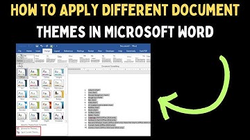 How to Apply Different Document Themes in Microsoft Word on Windows 11