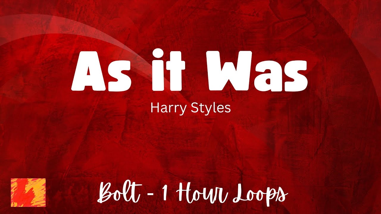 Watch As it Was - Harry Styles - 1 Hour - Lyrics on YouTube Watch As it Was - Harry Styles - 1 Hour - Lyrics on YouTube