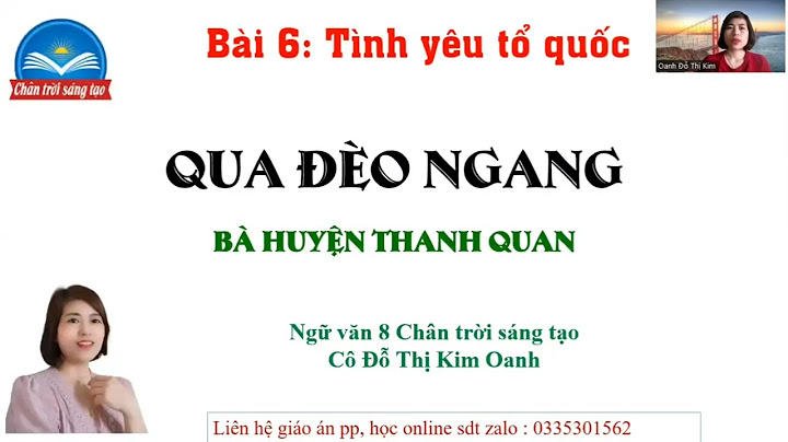 Bài thơ qua đèo ngang thuộc thể thơ nào