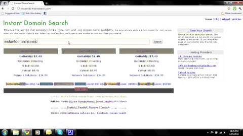 Instant Domain Search