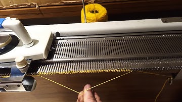 Knitting Machines for Beginners: Part 3 - Threading the yarn and knitting your first tension swatch