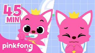 [ALL] Keeps Healthy Habits with Pinkfong! | Visit Doctor Hero \& Brush Your Teeth | Compilation