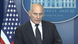 White House press briefing: Chief of Staff John Kelly on how military deals with soldiers