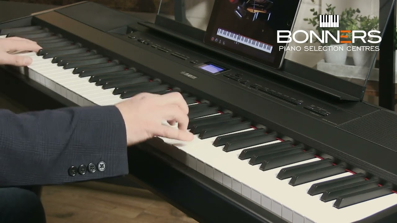 Clairevoire Waterproof Piano Cover For Yamaha P525 & P515 - Fitted Digital Keyboard Cover With Bookstand Opening & Side Foldovers