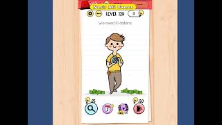 Brain Test Level 129 we need 10 dollars! Walkthrough