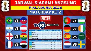 AWAS KETINGGALAN! Ini Jadwal Lengkap Pertandingan Fase Group Piala Dunia 2026 Pekan-2