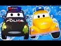 Le lavage auto de tom la depanneuse et matt la voiture de police  dessins animes pour les enfants