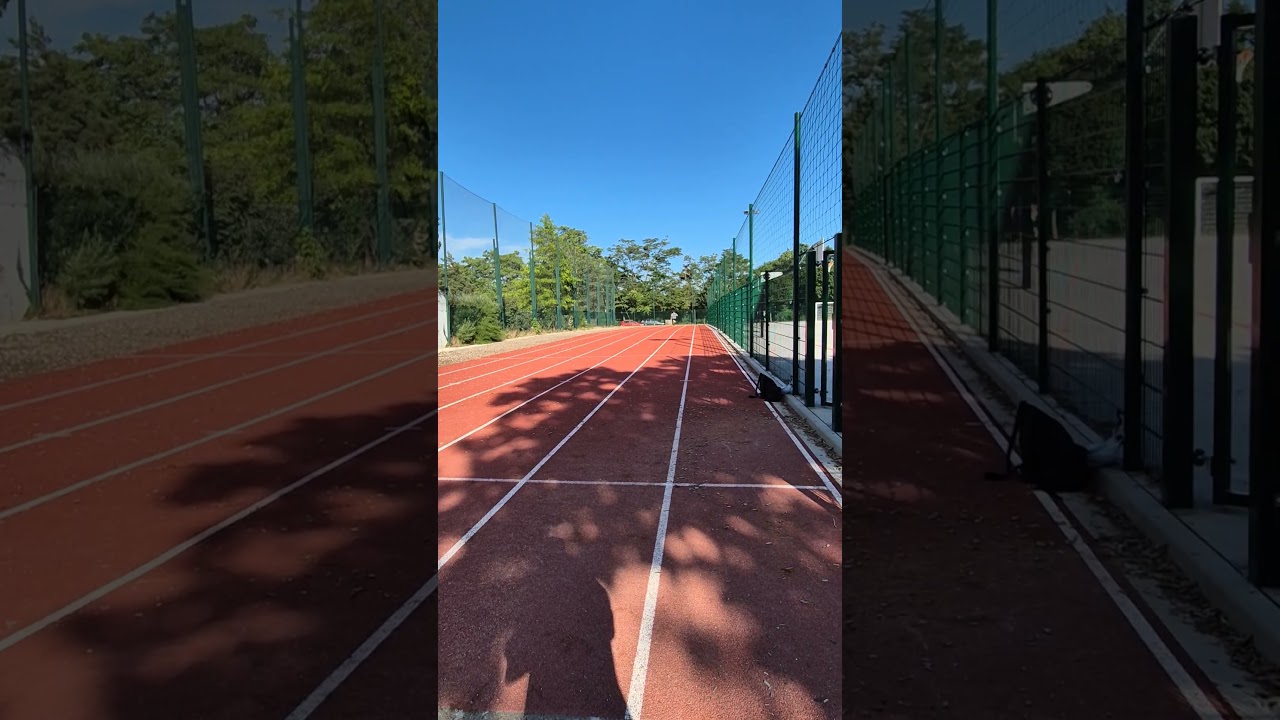 Sprint piste d'athlétisme Aurélien