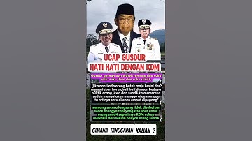 BEGINI TANGGAPAN  GUSDUR tentang Kang Dedi Mulyadi#kdm #kangdedimulyadi #dedimulyadi