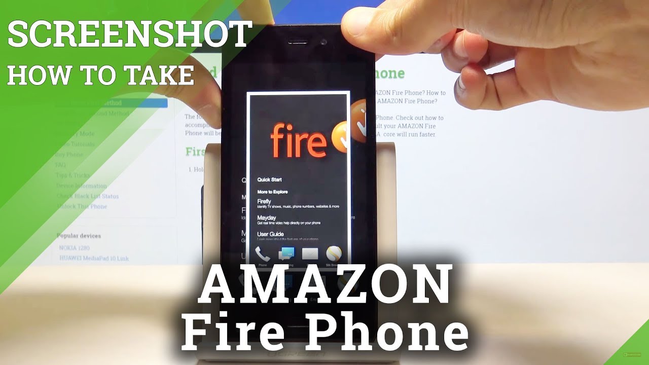 How to Capture Screen in AMAZON Fire Phone - Save & Edit Screenshot -  YouTube