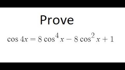 Grade 12 Advanced Functions - Proving Trig Identity (ch 7.4)