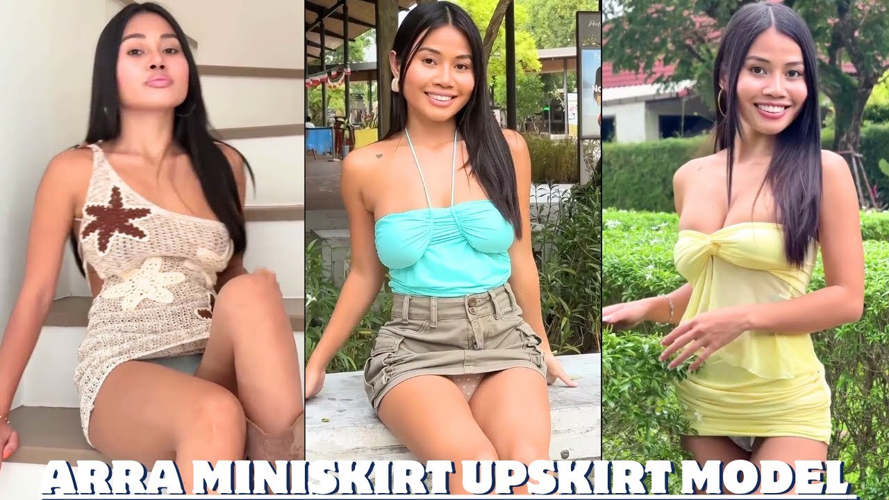 Arra The Pretty Miniskirt Upskirt Model 