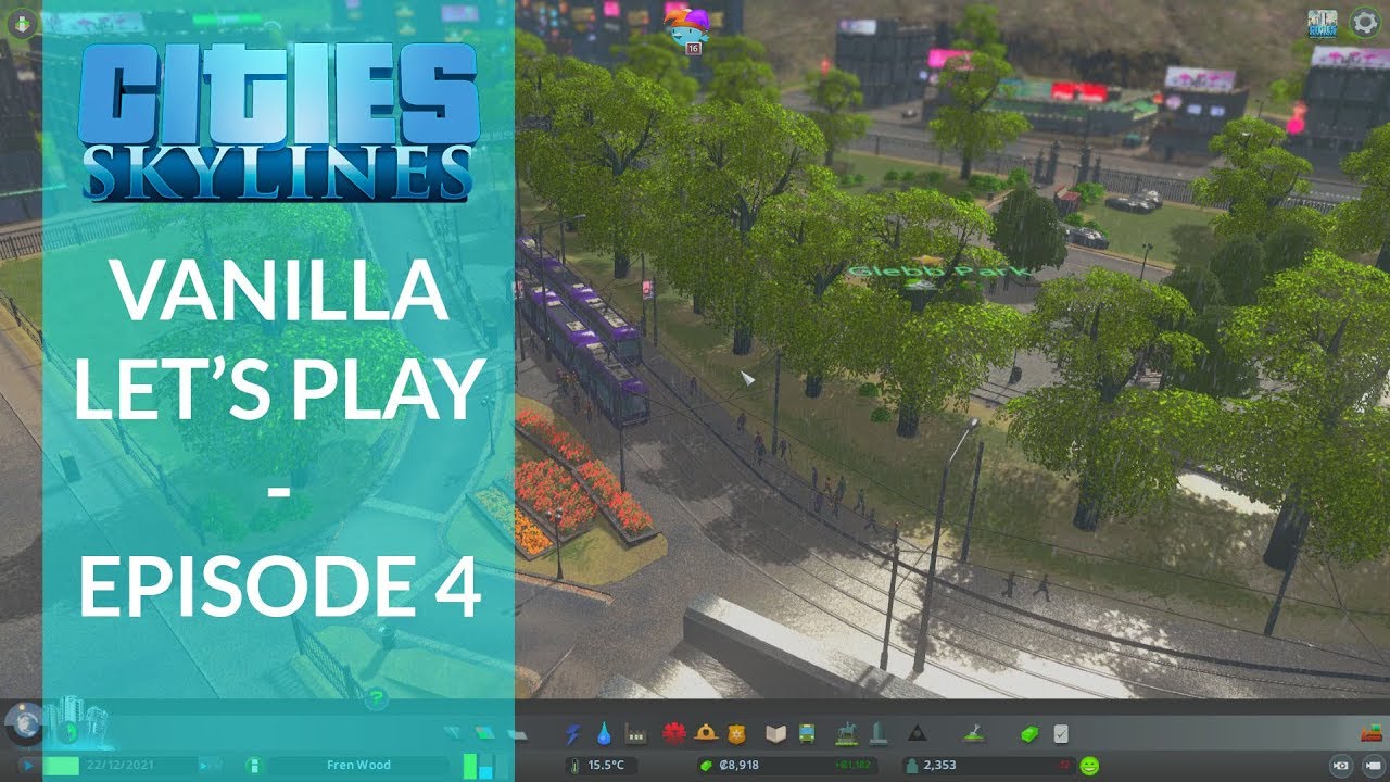 gaming logo Cities: Skylines | Vanilla Let's Play | Episode 4: General Expansion & Downtown Planning