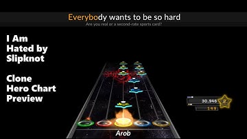 Clone Hero Chart Preview: I Am Hated by Slipknot