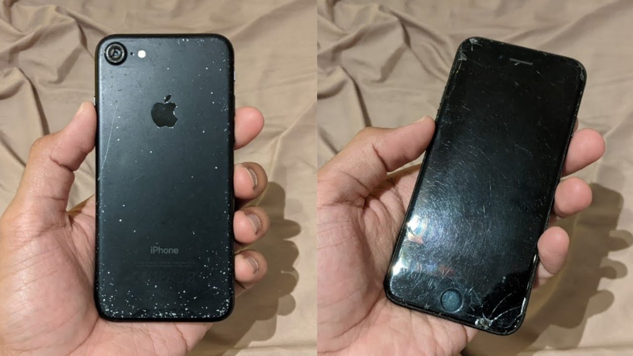 $10 Bad Condition iPhone 7 Matte Black 32GB | Good or Bad? - YouTube