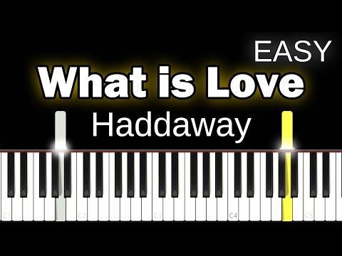 Haddaway - What Is Love Meme Song - Easy Piano Tutorial