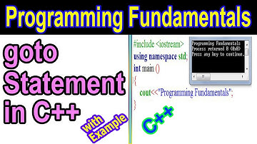 goto statement in c/c++ programming || Example in Urdu/Hindi