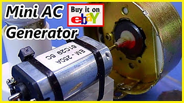 DC Motor to AC Generator ⚡ Smallest Synchronous Generator – Power a 220V LED Bulb!