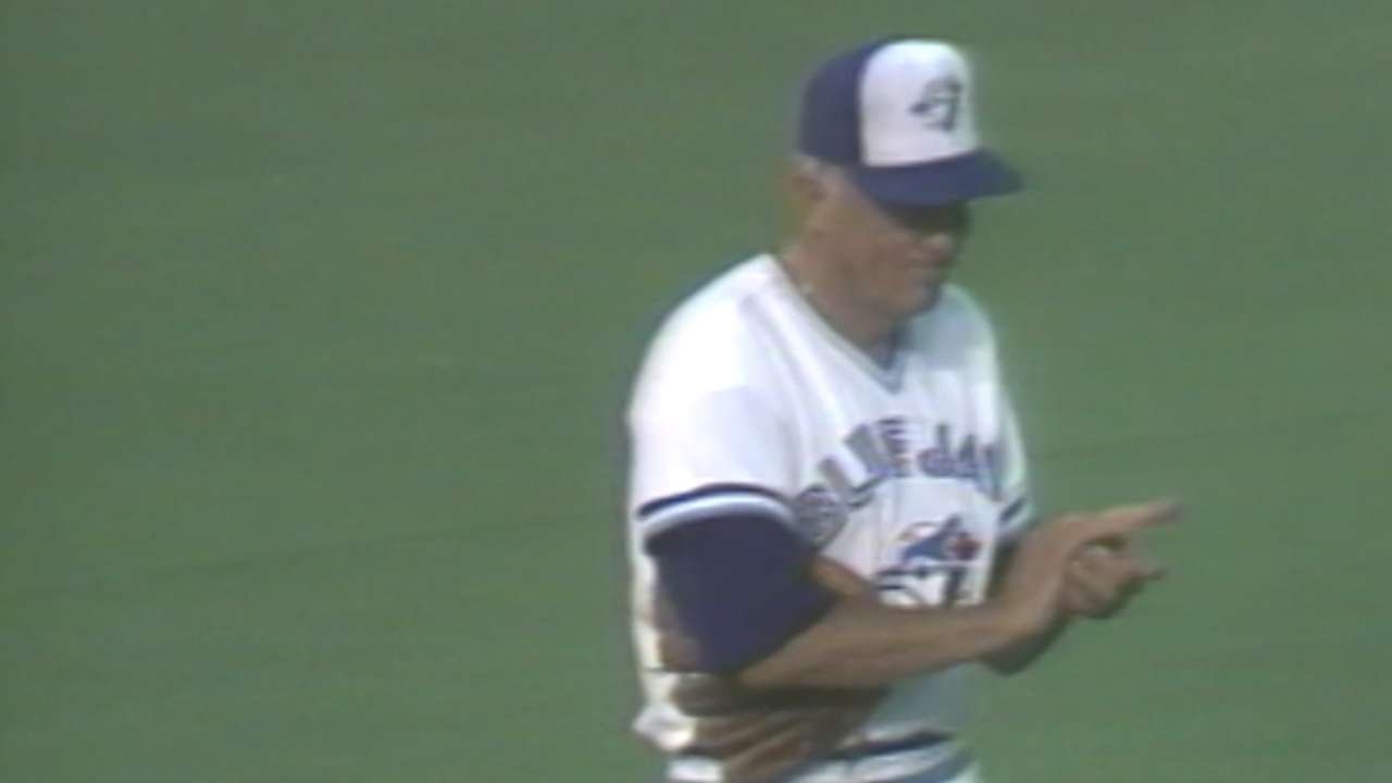 CWS@TOR: Phil Niekro's first Blue Jays strikeout 