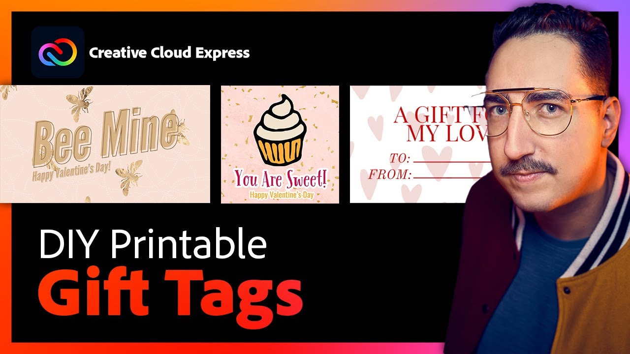 How to Make a Personalized Valentine’s Day Gift Tag | Adobe Creative Cloud Express