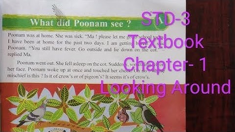 STD-3/Chapter-1/What did Poonam see? /Looking Around/Environmental/ Textbook/English Medium/