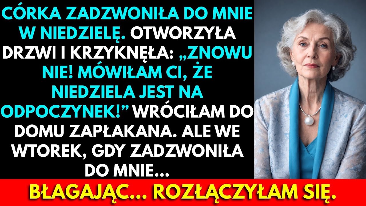 W niedzielę rano stałam przed drzwiami córki z ceramicznym półmiskiem pod pachą. Wzięłam klucz do zamka, ale drzwi uchyliły się ledwo. Nawet nie zaprosiła mnie do środka. Kiedy powiedziałam, że...