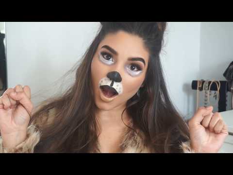 PUPPY HALLOWEEN MAKEUP | CUTE &amp; EASY COSTUME