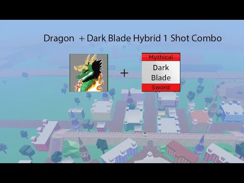 Blox Fruits - How to one shot combo with Dark blade + Dark fruit 