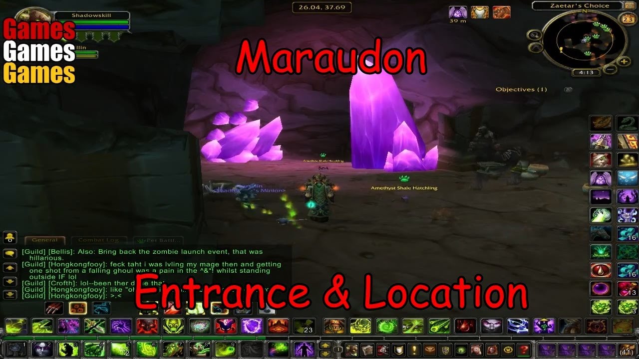 Maraudon Entrance & Location World of Warcraft Original Dungeons YouTube