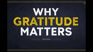 Why Gratitude Matters by Pastor Funmi Obilana