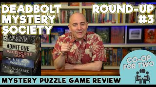 Deadbolt Mystery Society Roundup #3: A spoiler-free review and ranking of 5 more games