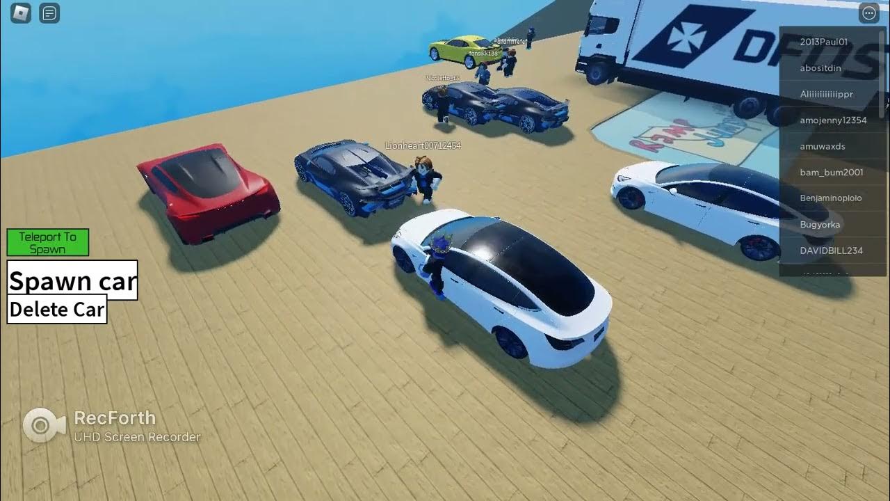 Ramp Jumping - On Sports Cars