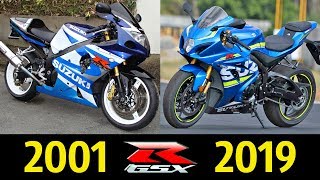 Мультфильм Suzuki GSXR 1000 Эволюция 2001 2019 История модели 