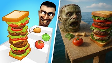Sandwich Runner Vs Stacky Ice Cream Runner - All Level Gameplay Android,iOS - NEW UPDATE NBA10