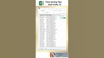 #shorts || How To Find Correct Email Address In Excel #shorts #short