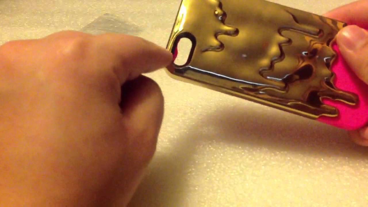 Switcheasy iphone 5/5S Melt Case Review Gold/Pink